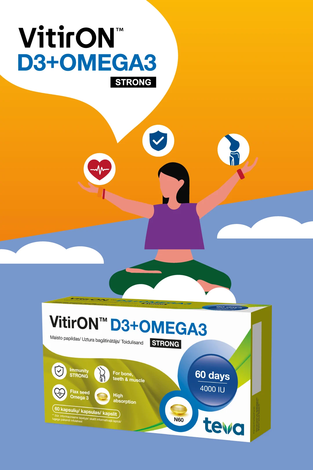 VitirON D3+Omega3 STRONG